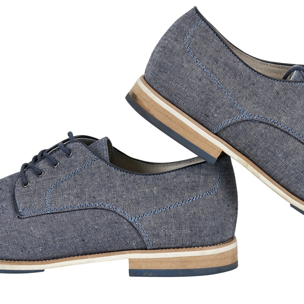 Giorgio Brutini Fabric Derby Oxfords Dress Shoes Mens 13M Blue Lace Up 659053